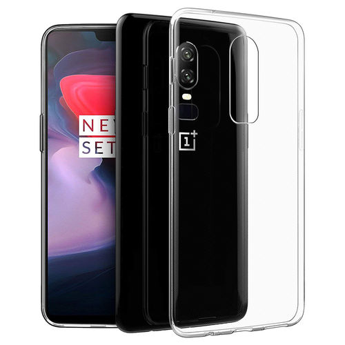 Flexi Slim Gel Case for OnePlus 6 - Clear (Gloss Grip)